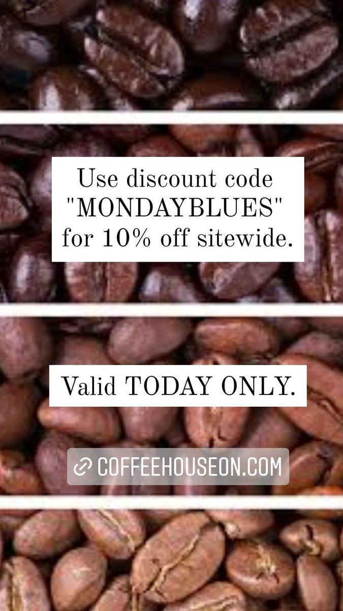coffeehouseon's tweet photo. No Monday Blues around here!
https://t.co/gR1uXSIvWv

#discountcode #coffee #CoffeeTime https://t.co/T5LF6U6tjx