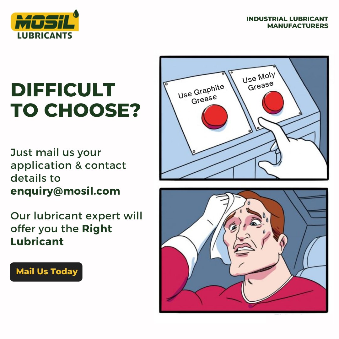mosillubricants's tweet photo. 🛢️ Choosing the right lubricant is one of the difficult tasks in the maintenance industry. At MOSIL, we have a team of lubricant experts always ready to provide you with the perfect lubrication solution for all kinds of industrial applications.

✉️ All you need to do is just mail https://t.co/VEbGBg58Ua