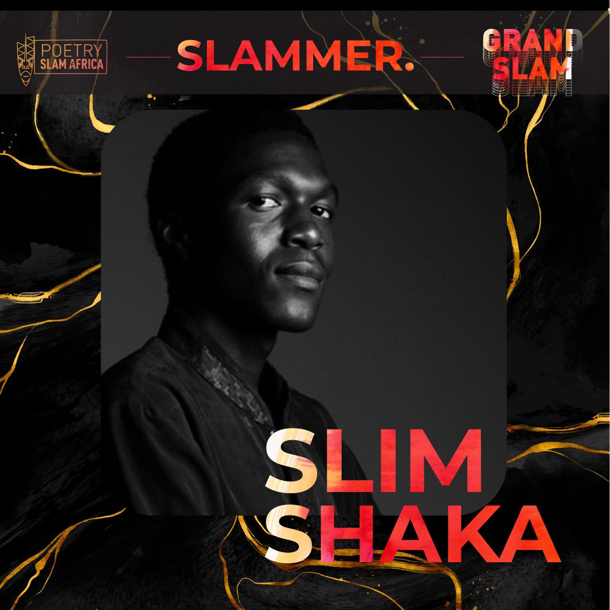 The 4th Slammer for this year's Grand Slam is Slim Shaka, a performance Poet based in Nairobi. He finds spoken word a therapeutic outlet. He's performed in various events including History VS his_story2 a poetry production seeking to tell the hidden African history. #SlamAfrica