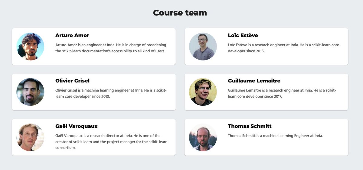 InriaLearnLab's tweet image. In 2022, we wish you a Happy New #ScikitLearnMooc! Course starts on Feb 15 on @FunMooc for 13 weeks (36h). Completely free of charge and #opensource #datascience #MachineLearning #python 
Register now on bit.ly/3fmUzZ0