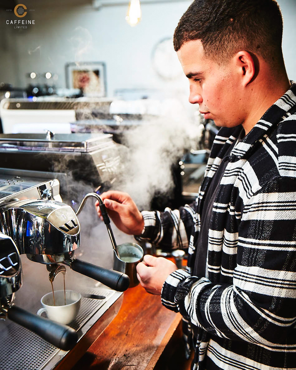 Provide your barista with full control &amp; a trusted partner. 
Caffeine can be your answer to all things coffee with over 36 years of experience, we can deliver on machinery, servicing as well as full barista training &amp; support.
Get in touch today. ☕️
.
.
.
.
#coffee #coffeemachine
