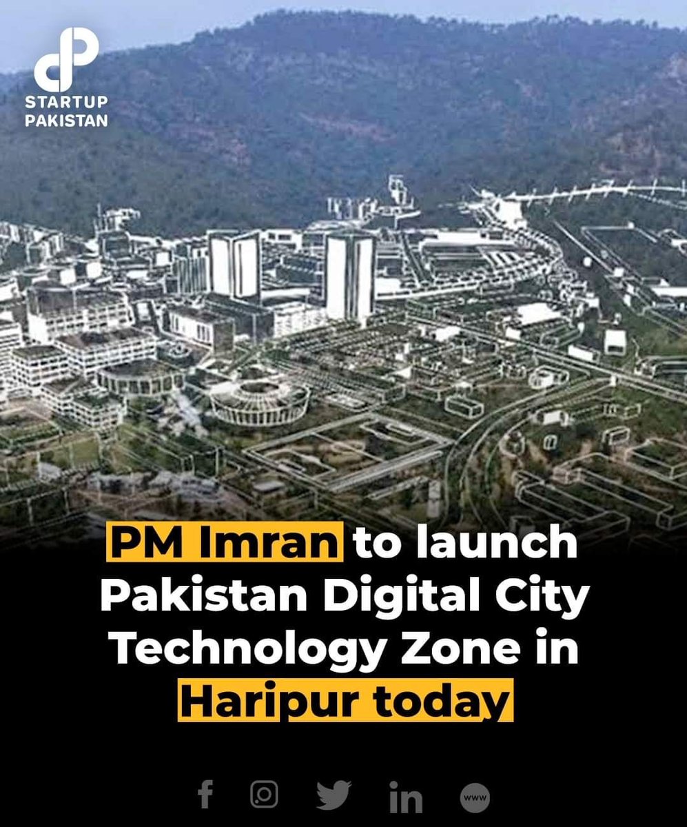 PakStartup's tweet image. Prime Minister Imran Khan will visit Khyber Pukhtunkhwa today (Monday) to perform the groundbreaking of the Pakistan Digital City Special Technology Zone project.
#imrankhan #technologyzone #haripur #digitalcity