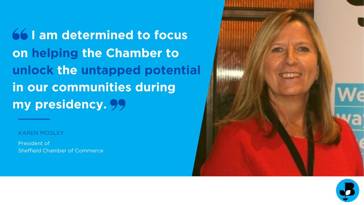 Sheffield Chamber was delighted to inaugurate Karen Mosley as the new President of Sheffield Chamber of Commerce in Nov '21. 

Karen’s aim is to focus on helping the Chamber unlock the untapped potential in #Sheffield’s communities.

Read more ➡️ scci.org.uk/news/skills-on…