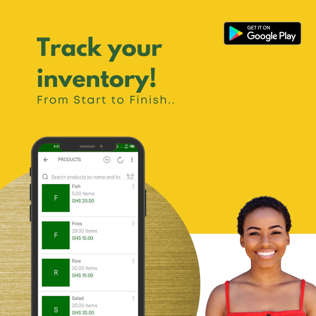 Track your inventory from Supplier to Customer!

Download KudiGo StoreFront app on your phone to manage your business!

#Monday #Business #Ghana #Nigeria #Africa #POS #Inventory