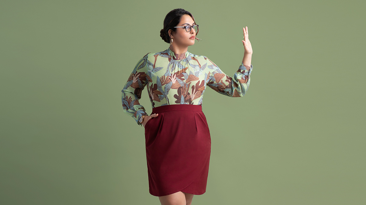 notsopinkindia's tweet photo. The length of my skirt is a problem? Judge me by the height of my achievements. #NotSoTypical
#Notsopink #skirts #dresses #women #office #formals https://t.co/1rLhRrD0v3