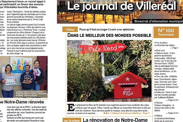 villerealinfos's tweet photo. LE JDV FÊTE SON N°100 ! - Le JdV – autrement dit le Journal de Villeréal. Pour un journal communal, c'est un fait peu banal. D'autant, qu'il faudrait aussi compter les journaux parus dès 1977... https://t.co/JyvGRKBCcn https://t.co/Eio5PMYELM