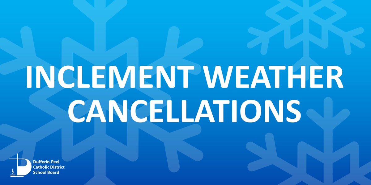 All DPCDSB schools and facilities are closed to staff and students today due to inclement weather. Schools will switch to remote learning for the day.