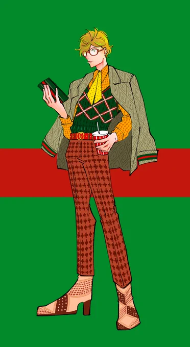 #絵バンス

ぼかぁね、前身グッッチで固めた190㌢超の成人男性が「ハウス of グッッチ」見に行く所を眺めてんだ🍵 