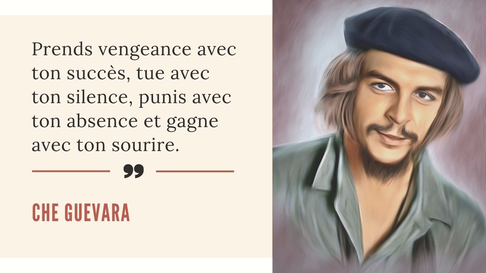 Igeac Institut Igeac Presente Les Citationskoans Prends Vengeance Avec Ton Succes Tue Avec Ton Silence Punis Avec Ton Absence Et Gagne Avec Ton Sourire Che Guevara Igeac Citation Proverb Benin