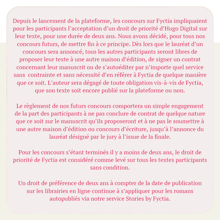 ⚠️ Annonce importante concernant le règlement de nos futurs concours ⚠️