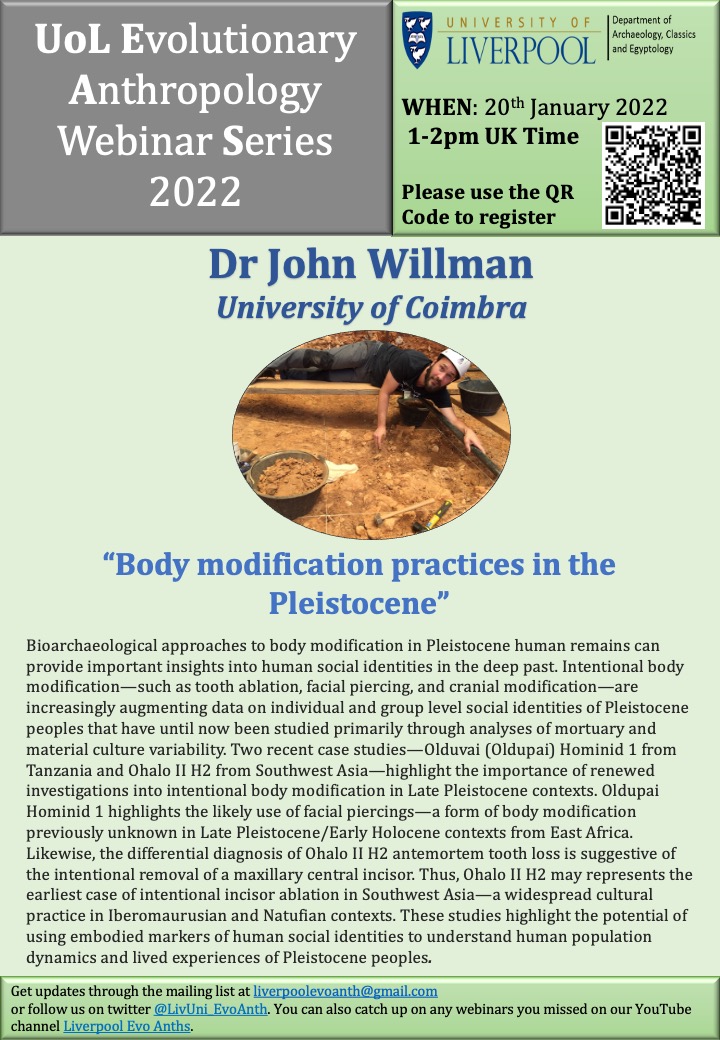 UoL EvoAnth Seminar Series tweet media