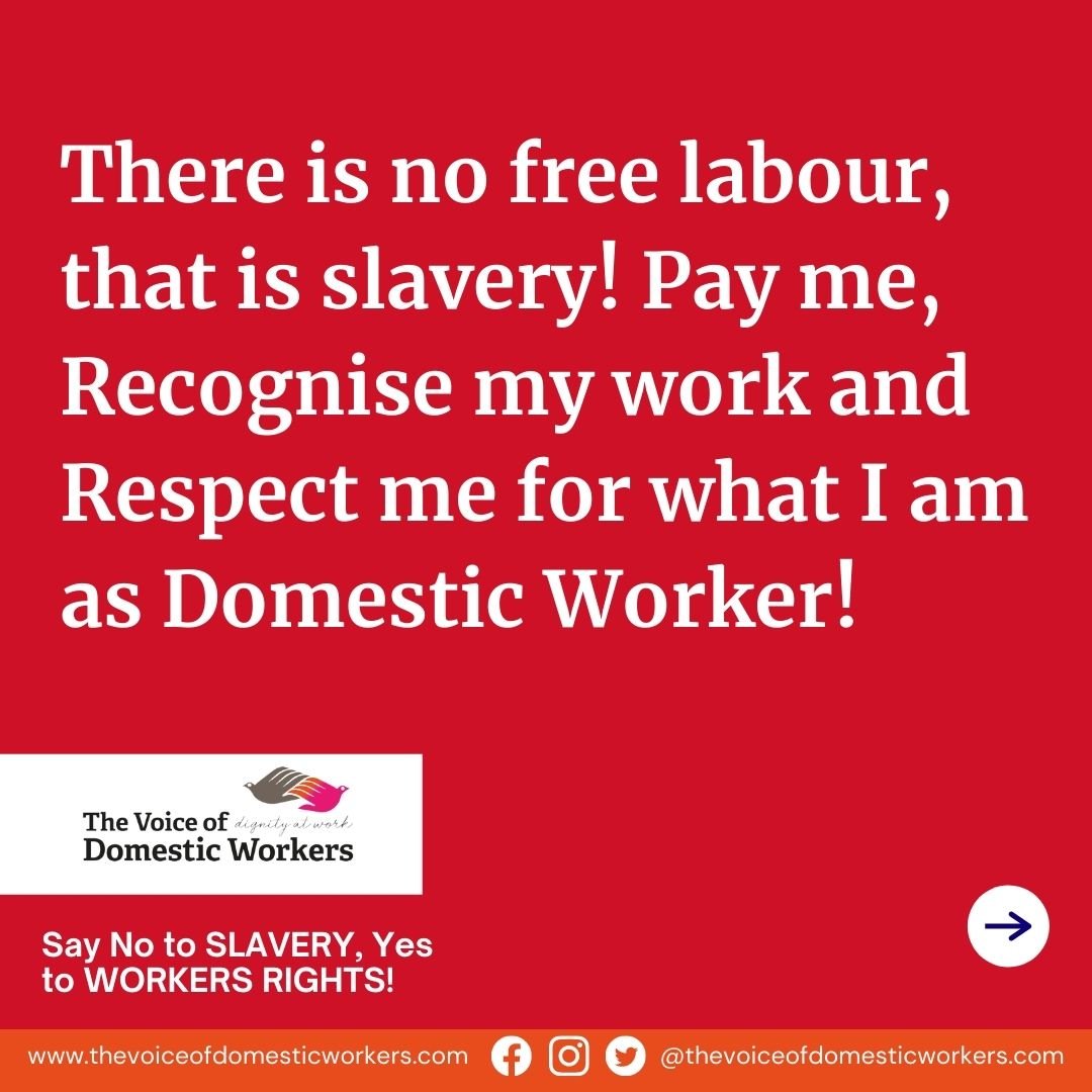 thevoiceofdws's tweet image. #RestoreOurRights #dignityatwork for #domesticworkers #ReinstatePre2012ODW
#thevoiceofdomesticworkers#vodw #10years #ratifyiloc189 #vodwDiaries