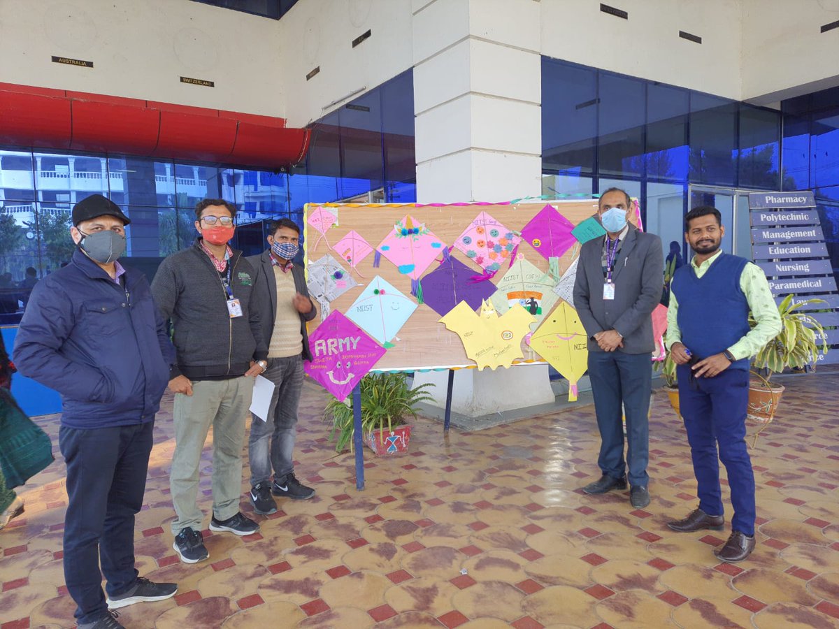 NRIGroupIndia's tweet photo. On 15th January 2022, "kite Flying Competition" Was Organized by the 1st Year https://t.co/tHy9aXay2T Students of NRI Institute of Information Science and Technology (NIIST), Bhopal.
#Kite #मकर_संक्रांति #लोहड़ी #KiteFlyingCompetition #14thJan #14January #14thJanuary https://t.co/qbDkyUnr50