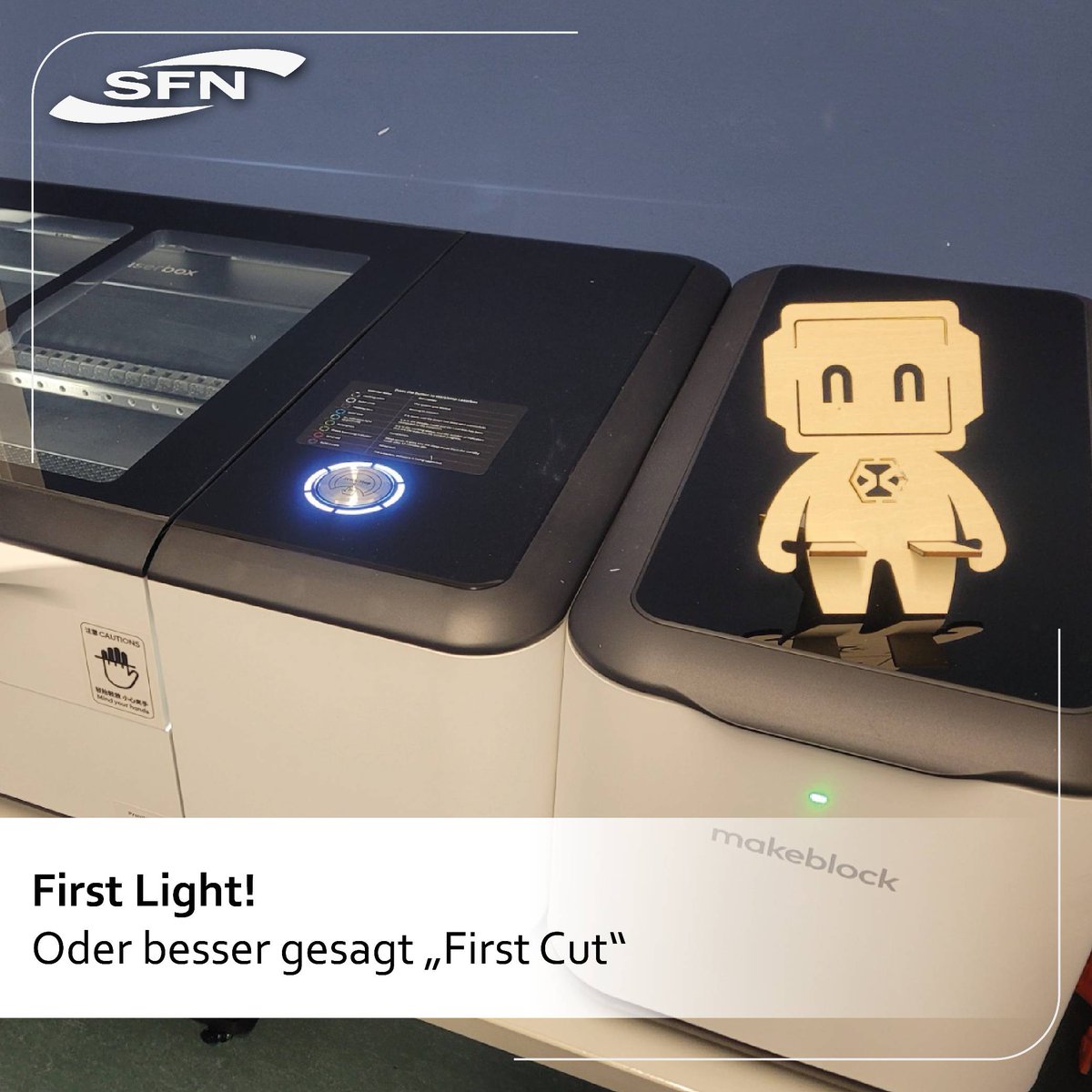 sfn_kassel's tweet photo. Das SFN ist wieder um ein Werkzeug reicher um euch das Forschen zu ermöglichen. 2D Modelle können nun an unserem neuen Lasercutter und -gravierer hergestellt werden. Wir sind schon gespannt was ihr daraus macht! https://t.co/zXbbIBNLNh