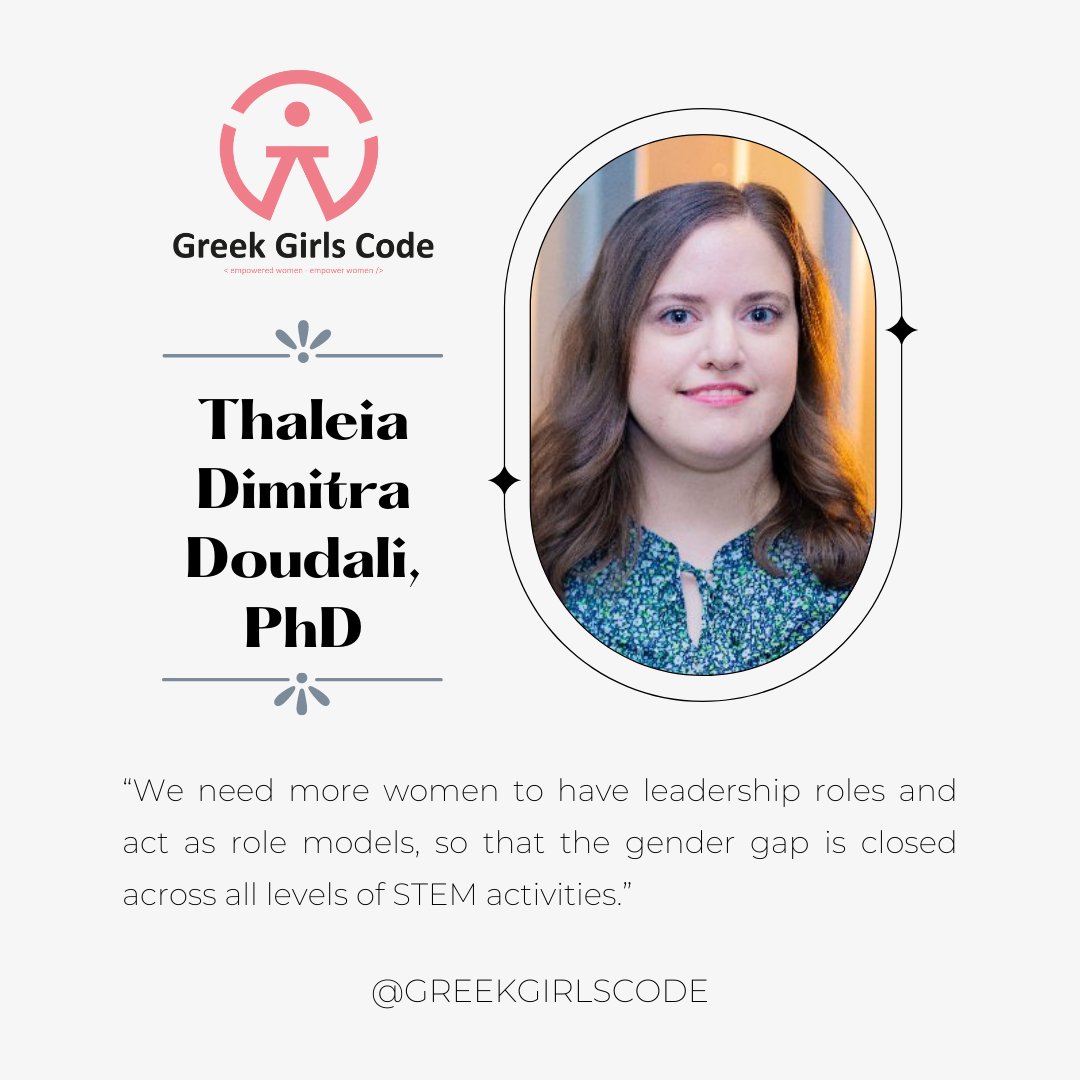 GreekGirlsCode's tweet photo. 📢 The GGC Interview! Meet Thaleia Dimitra Doudali, a faculty member at IMDEA Software Institute in Madrid, Spain. Read more about Thaleia and her research here ⬇️
https://t.co/Auntd8QWBs

#stem #research #womeninstem #womenintechnology #womeintech #womeninscience #greekgirlscode https://t.co/jHe4HtByER