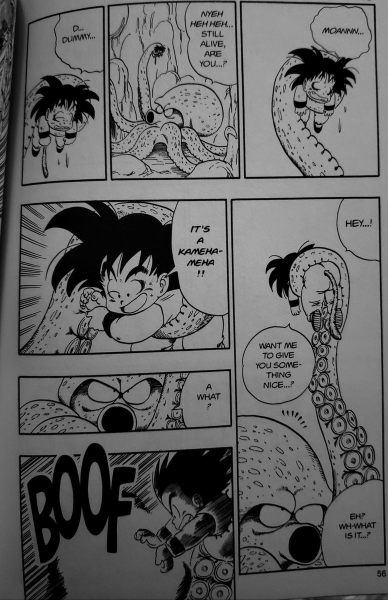 ElisaJGCC's tweet photo. "Octopus isn't bad if you cook it."

Goku killing and eating the octupus that wanted to eat him. I wonder if ChiChi cooked octopus for him. 🤔

#DBQuotes #Goku #Dragonball https://t.co/aIgFavXd5I