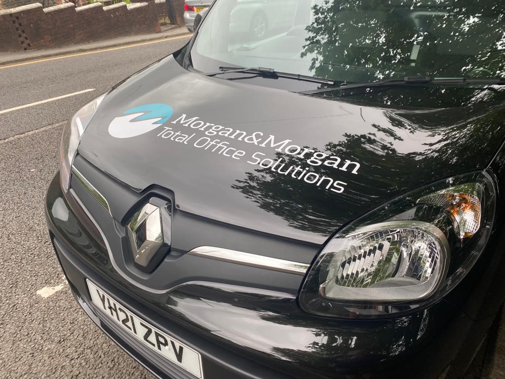 Continuing in our efforts to become carbon neutral. Give us a wave if you see our new electric van on the roads. #green #electric #keepitlocal #morganoffice