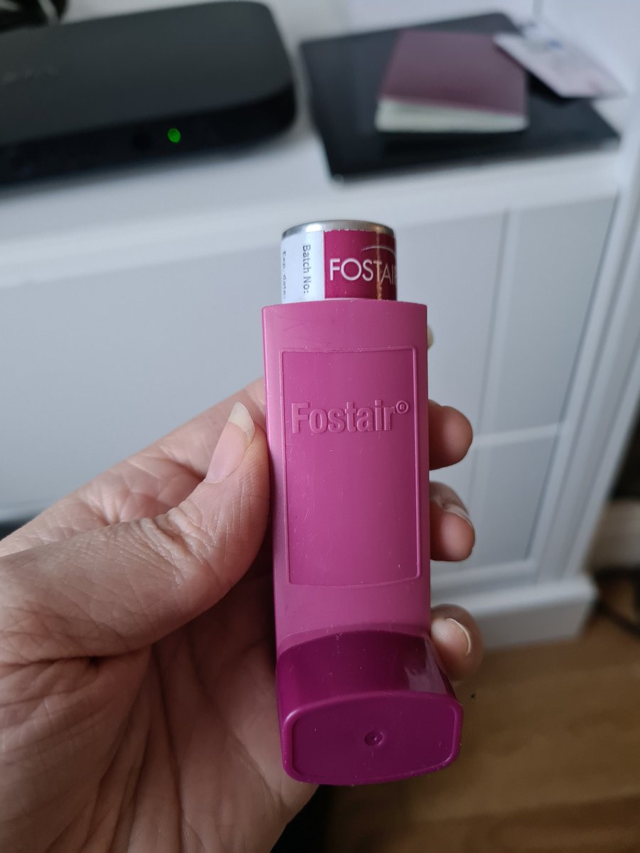 #ThisMorning #asthmatriggers Please be more inclusive of different types of inhalers as I, and am sure plenty of others are no longer on the blue ones. This is mine, and thankfully all of my friends and family are aware and wouldn't go looking for a blue one.