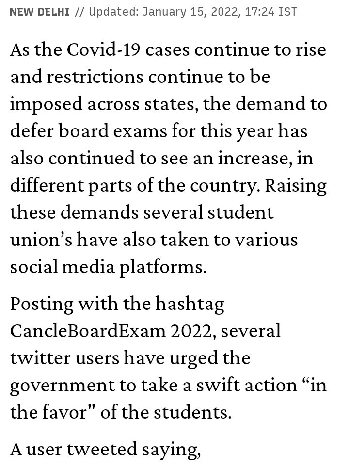 nobiuwu's tweet photo. We got this guys 
WE WANT EXAMS ONLINE, ITS TOTALLY NOT FAIR FOR THIS YEAR BATCH since the last year batch gave its exam online even tho they had offline classes.
#cancelboardexam2022 
#cancelboardpariksha 
#cancelboards2022 
#Noofflineboards2022 
@VarshaEGaikwad https://t.co/xSm7mOGVLq