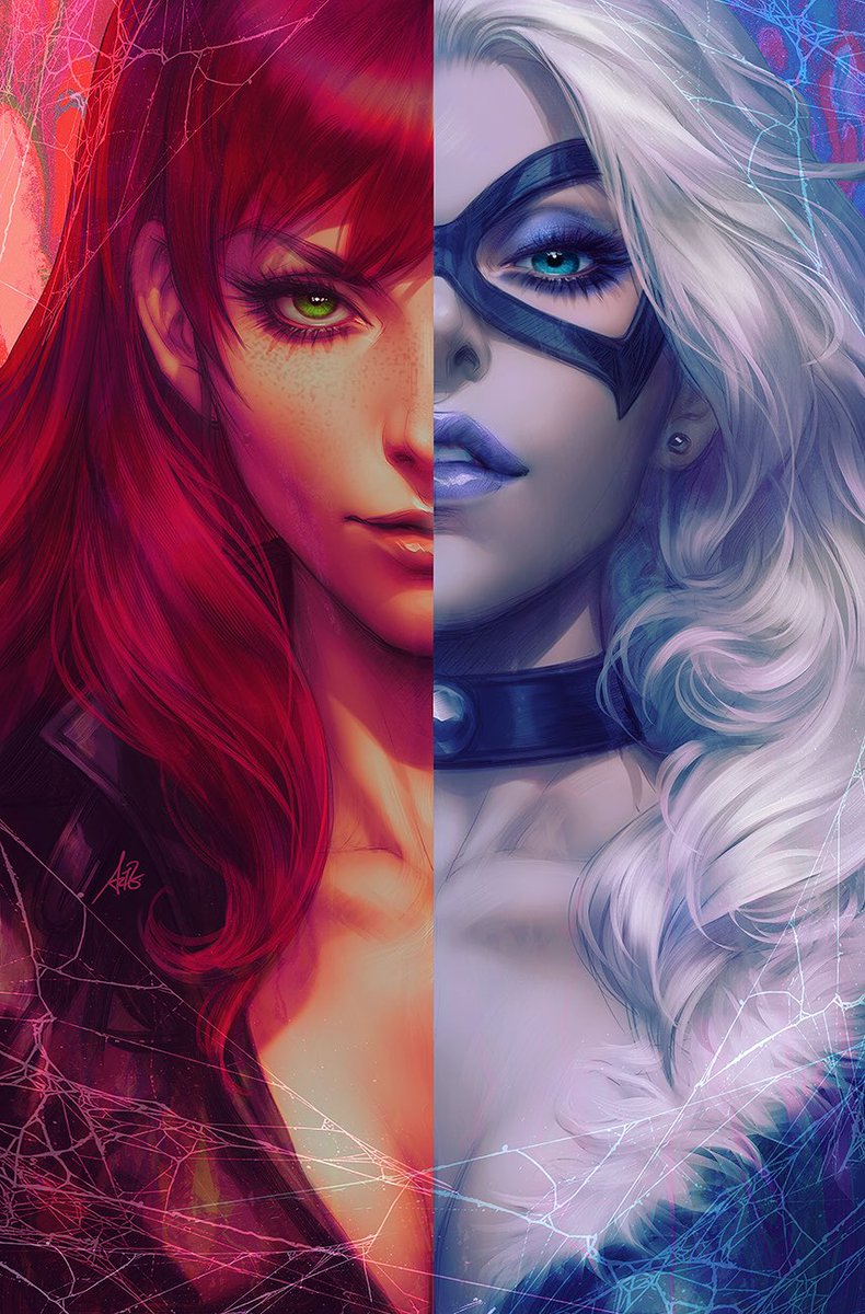 Here is my official variant cover for Spider-man 1, celebrating 60 years of the awesome webslinger with Mary Jane and Black Cat. #spiderman #maryjane #blackcat