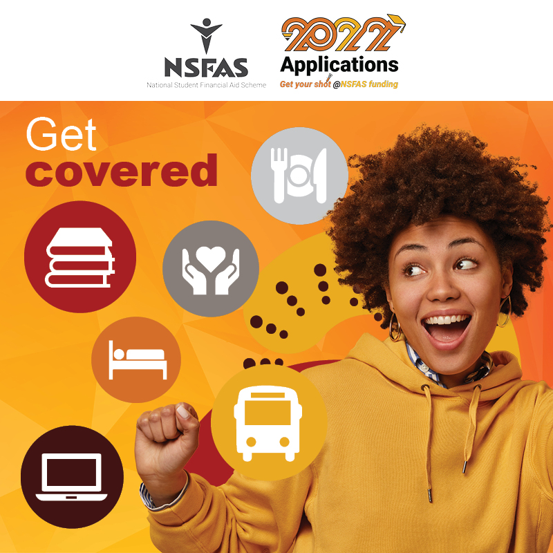 Did you know? Benefits of NSFAS include:
1. Accommodation
2. Transport
3. Living allowance
4. Book allowance
5. Incidental/personal care allowance
#GetYourShot #NSFAS #StudentFinancialAid