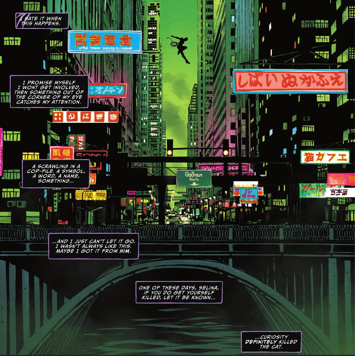 SelinaofGotham's tweet photo. Gotham is in her veins
From: Catwoman (2018), issue 29 https://t.co/FBtMzmoIVy