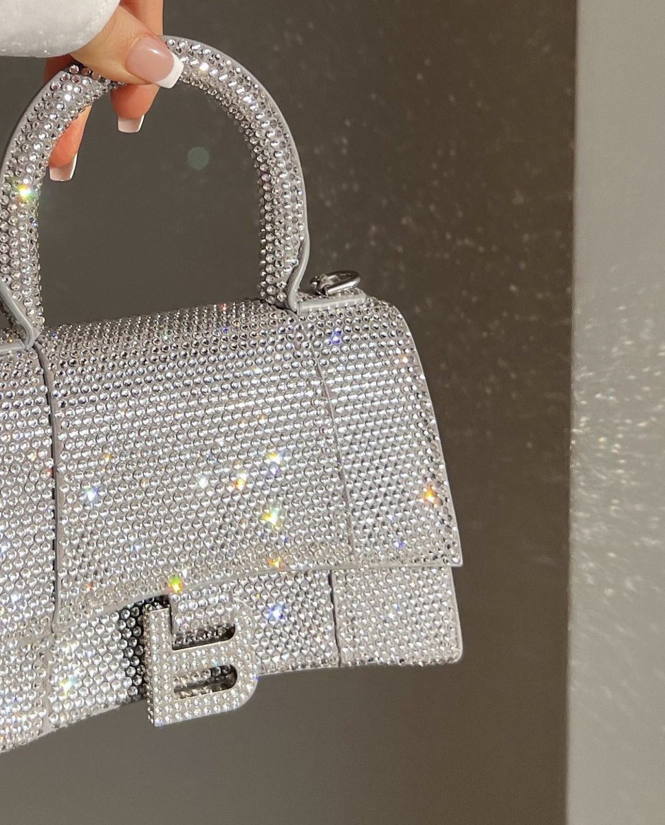Crystal Balenciaga Hourglass bag