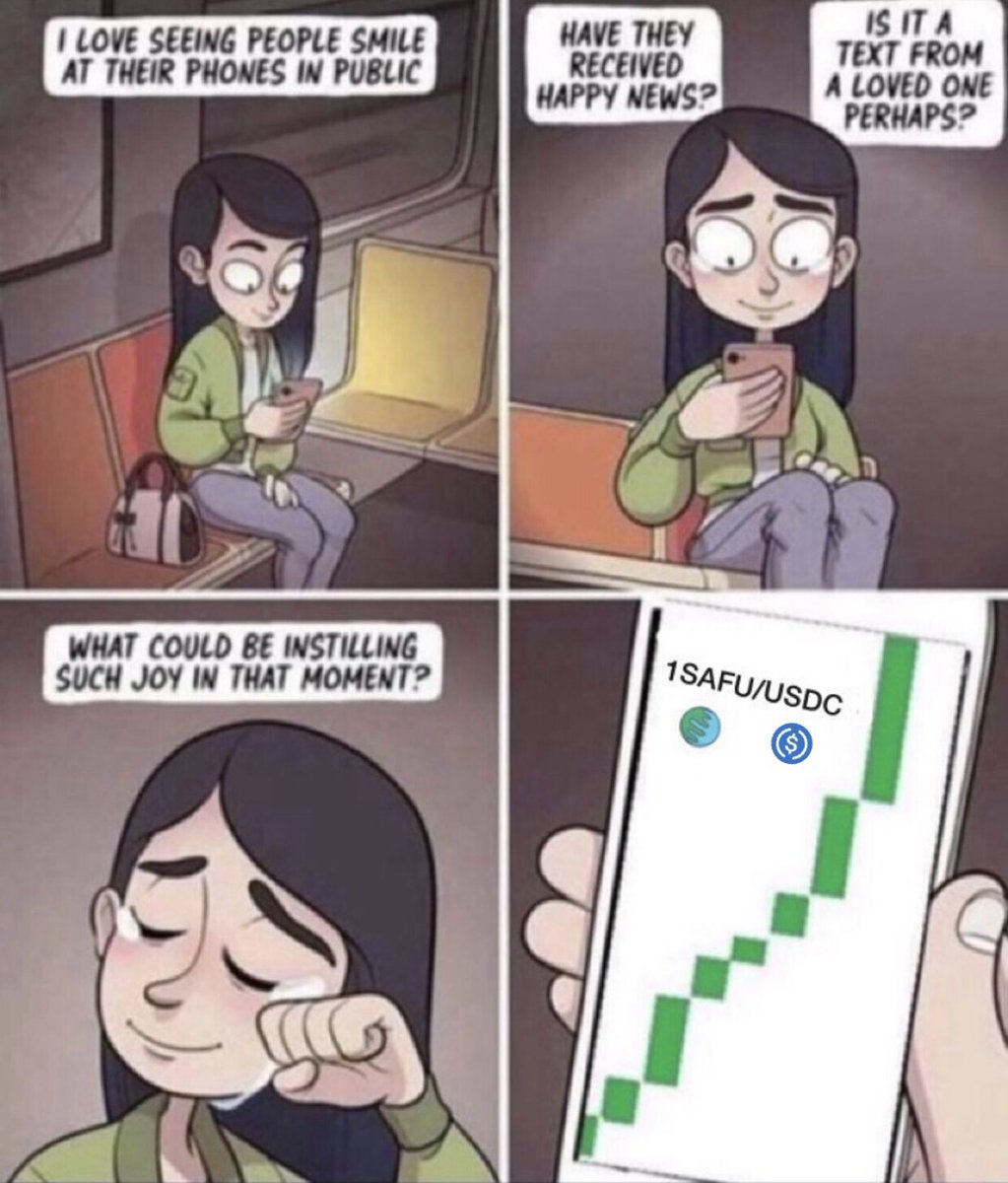 @1safu_sol Great project with a solidly built team, I believe this project will go milestone. this meme gives a Tip 😉 if you know what I mean, there is joy in #1SAFU join us, it’s not too late 🚀 🌙 

<a href="/JustMubaraq/">blaqjamesbond.fuel💚🌙</a> 
<a href="/Teizboi/">Abdulazeez Enes 🇳🇬</a> 
<a href="/hush_bills/">HUSHBILLS 𝕏</a> 

$SOL #Solana