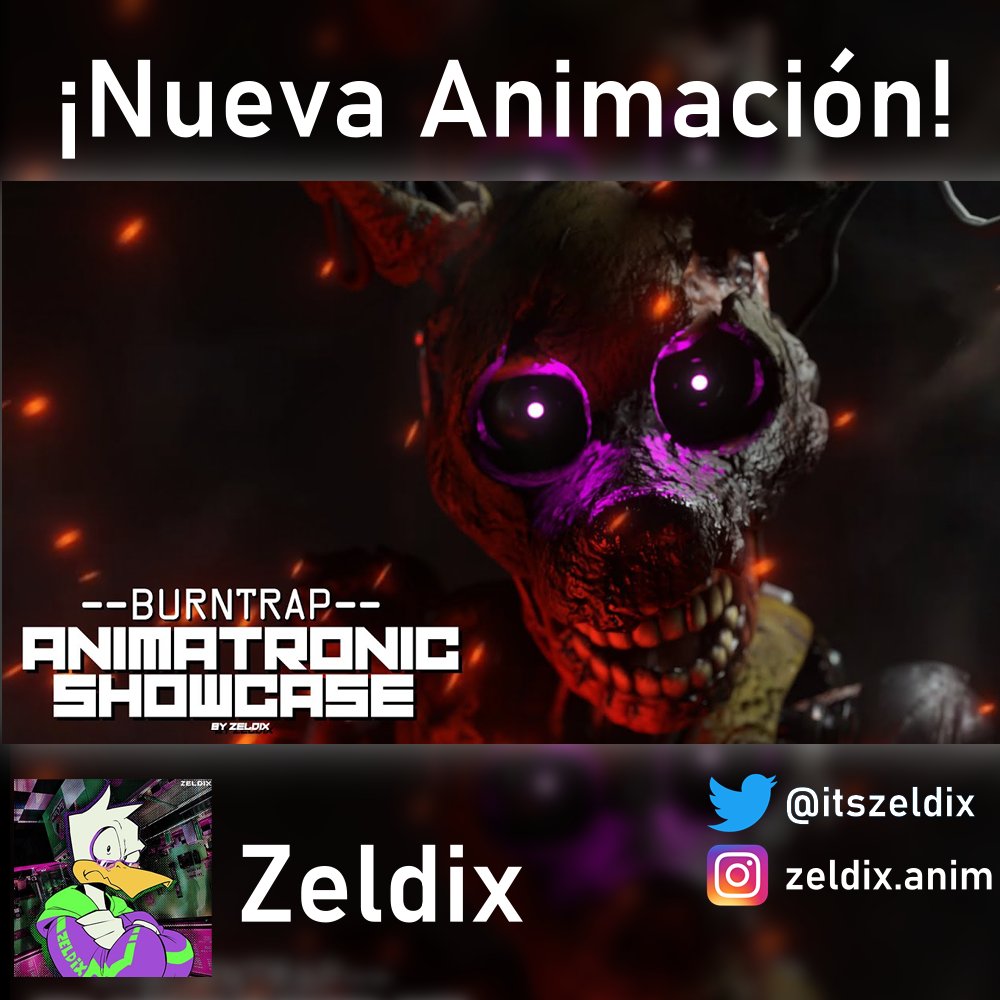 FNAFArmyOffic's tweet image. ¡Una nueva ANIMACIÓN por parte de uno de nuestros ayudantes, @itszeldix  ha sido subida a su canal!

&amp;gt;&amp;gt;&amp;gt;  youtu.be/PFjxOhTalJY &amp;lt;&amp;lt;&amp;lt;

Recuerden ir a apoyarlo, visitar su canal y sobretodo checar su último trabajo!

#FNAF #FNAFArmy #SecurityBreach