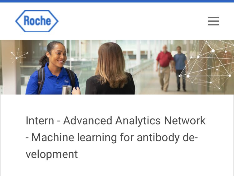 WingKiCatherine's tweet photo. Are you in informatics, machine learning or antibody analytics? Want to do an internship at Roche? Check out our latest position: https://t.co/oBxiE4VcWG https://t.co/VMBdCY2qFw