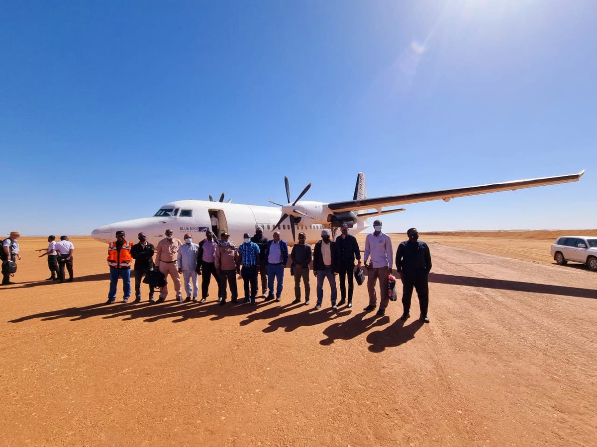 OrcaAu's tweet photo. Happy to share some photos and video from site. Yesterday marked our inaugural flight to Orca's #Block14goldproject in #Sudan. 

It was exciting to see our camp and airstrip from the air and be greeted by our local team. https://t.co/QrPivhRTnk