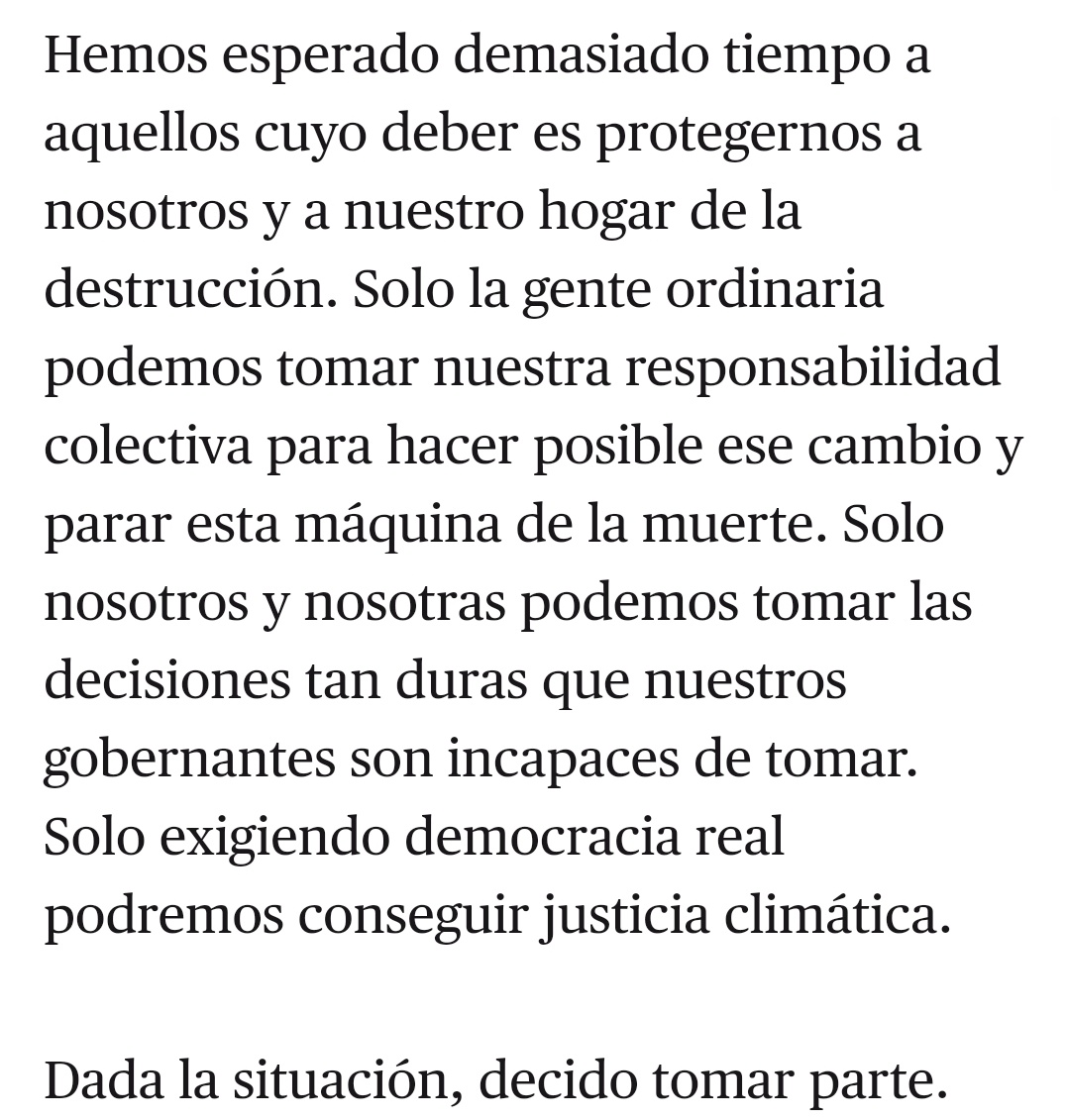 esXrebellion's tweet photo. Sabe que está arriesgando su carrera abandonando sus obligaciones de investigación, pero nada más es más importante ahora.

La rebelión global puede ser nuestra última oportunidad para inducir la acción contra la emergencia climática. ¡Únete! Nos necesitamos. #ADNV https://t.co/d0mk6fSMxA