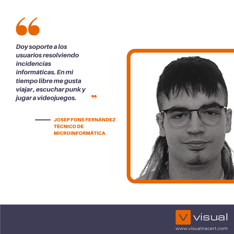 visualNACert's tweet image. Estamos encantados de anunciar el nombramiento de Josep Fons Fernández, directo desde 📍Cullera, y tomando las riendas como técnico de Microinformática en VISUAL.

¡Bienvenido al equipo! 🙌🏻

#visualteam #ourteam #Agtech
