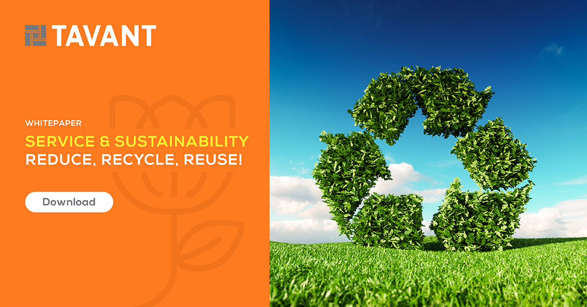 Tavant's tweet image. Service automation technologies are a direct extension to a brand’s sustainably quotient. Timely Service data and insights can impact the bottom line in three ways – fiscal, societal, and environmental. Learn more:  bit.ly/3rp8OlL
#sustainability #serviceanalytics