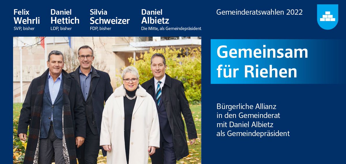 FDP Riehen-Bettingen (@fdpriehen) on Twitter photo Unsere #FDP-Gemeinderätin <a href="/SCHWEIZERSILVIE/">Silvia Schweizer</a> verfügt über grosse Erfahrung und einen unbestrittenen Leistungsausweis. Sie ist Garantin dafür, dass die #Schulen in #Riehen auch weiterhin für hohe Qualität stehen.
Daher jetzt Silvia Schweizer und die #freisinnige #Liste1 wählen. Unsere #FDP-Gemeinderätin <a href="/SCHWEIZERSILVIE/">Silvia Schweizer</a> verfügt über grosse Erfahrung und einen unbestrittenen Leistungsausweis. Sie ist Garantin dafür, dass die #Schulen in #Riehen auch weiterhin für hohe Qualität stehen.
Daher jetzt Silvia Schweizer und die #freisinnige #Liste1 wählen.