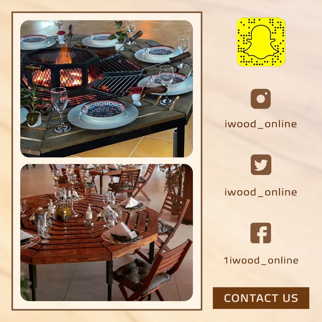 طاولات  iwood  الخشبية الفاخرة 🔥
( طاولة شواء , طاولة جلوس ) في آنٍ واحد .😍❤️
تصاميم متنوعة و مميزة للطاولات الخشبية👍😍
اصنعوا ذكارياتكم على طاولات iwood باللمة الحلوة 😉❤️

#السعودية #الرياض #صورة #فولو #لايك #كومنت #منشن #متجر #خشب #تطبيق #متجر_الكتروني #متجر #طلبات