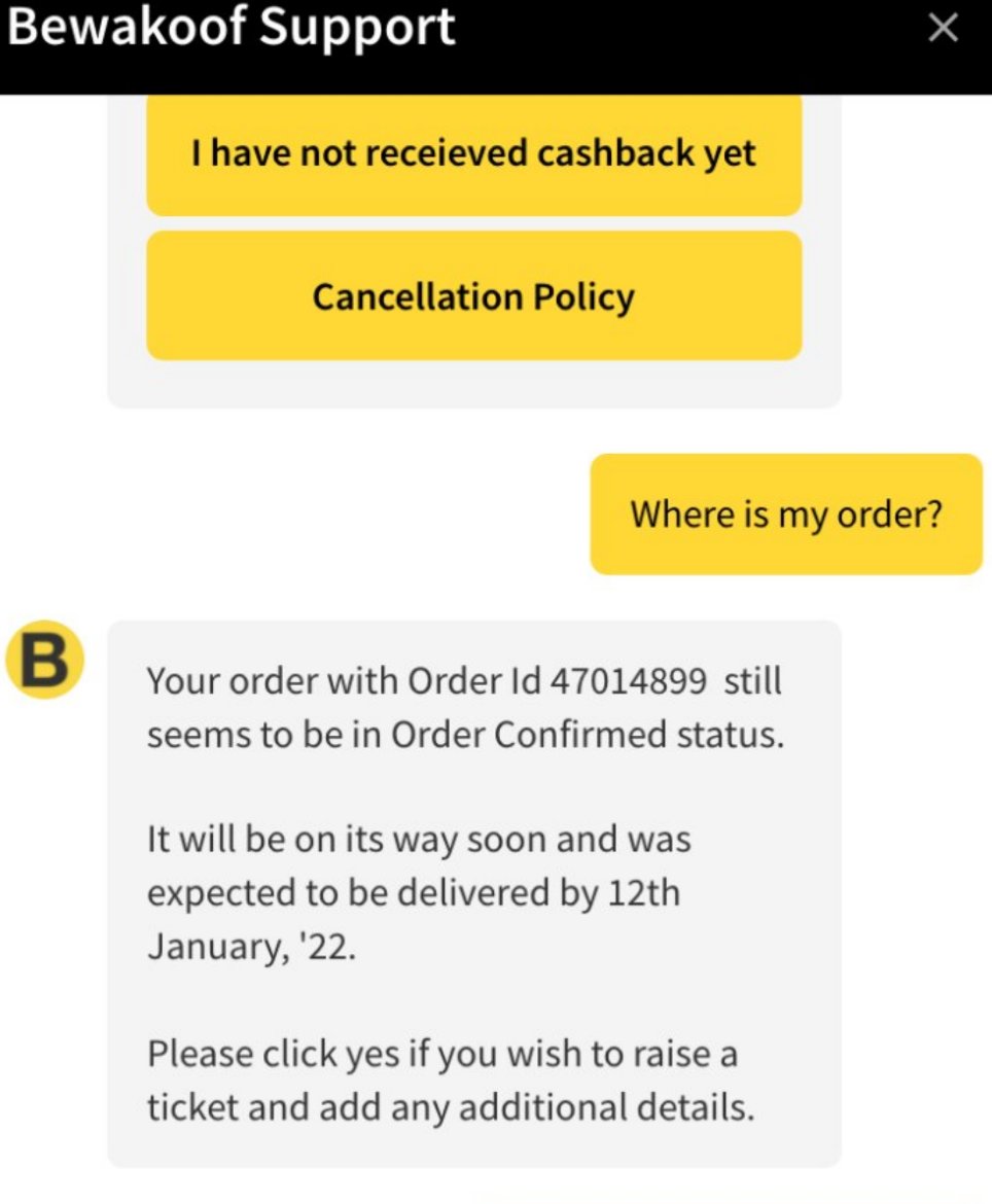 svignesh1994's tweet photo. @bewakoof My Order ID: 47014899. Your system saying they will deliver my Order on 12th January 2022. Do you guys have any Time Machine? https://t.co/0ea5xYuiky