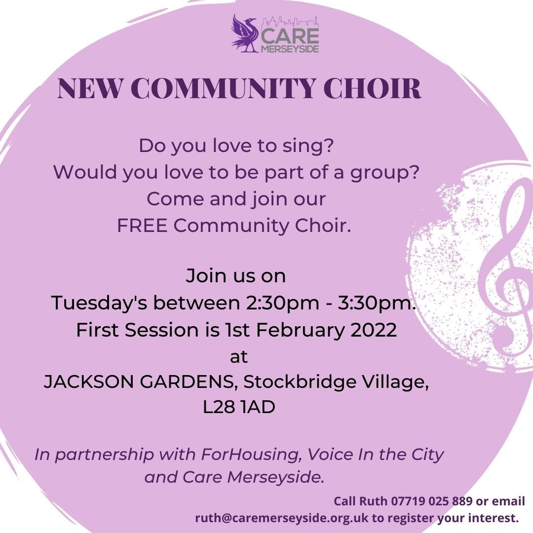 ‼️Hot off the press‼️<a href="/ForHousing/">ForHousing</a> working with <a href="/CareMerseyside/">Care Merseyside</a> to bring you a brand new Community Choir! Starting Feb 1st &amp; open to anyone to join! 🎶🎤😁 <a href="/Debbiecooper000/">Debbie</a> <a href="/OneKnowsley/">One Knowsley</a> <a href="/shareknowsley/">SHARe Knowsley</a> <a href="/suziwoo40/">🌸suzanne🌸</a> @TESS_Knowsley <a href="/tomosteph65/">tomosteph65</a> <a href="/Jackfrozzzt777/">Neil</a> <a href="/flourish_cic/">flourishandsucceed CiC</a> <a href="/SueDunphy1/">Sue Dunphy 💙</a>