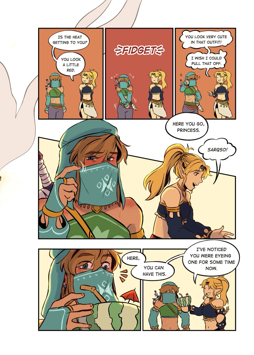 a short pre-calamity (pre-blades of yiga) zelink comic i made for @zelink_fanzine 

#zelink #zelda #botw 