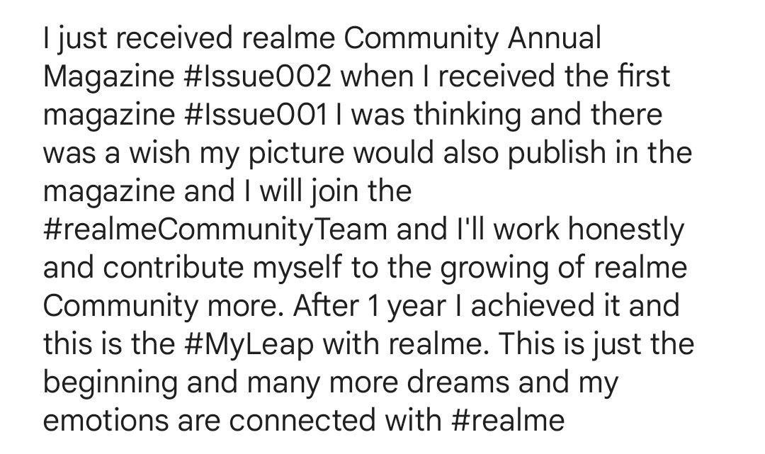 PriyanshuNavad2's tweet photo. I just received realme Community Annual Magazine #Issue002 when I received the first magazine #Issue001 I was thinking and there was a wish my picture would also publish in the magazine and I will join the #realmeCommunityTeam and ..... https://t.co/f5wWfRLAZa