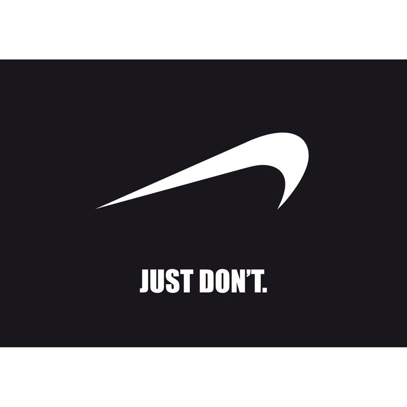 Envío Sótano muy Tangerine Press on Twitter: ".Don't even think abt it. #DoNothing #Nike  #JustDont https://t.co/96hnR0WB5s" / Twitter