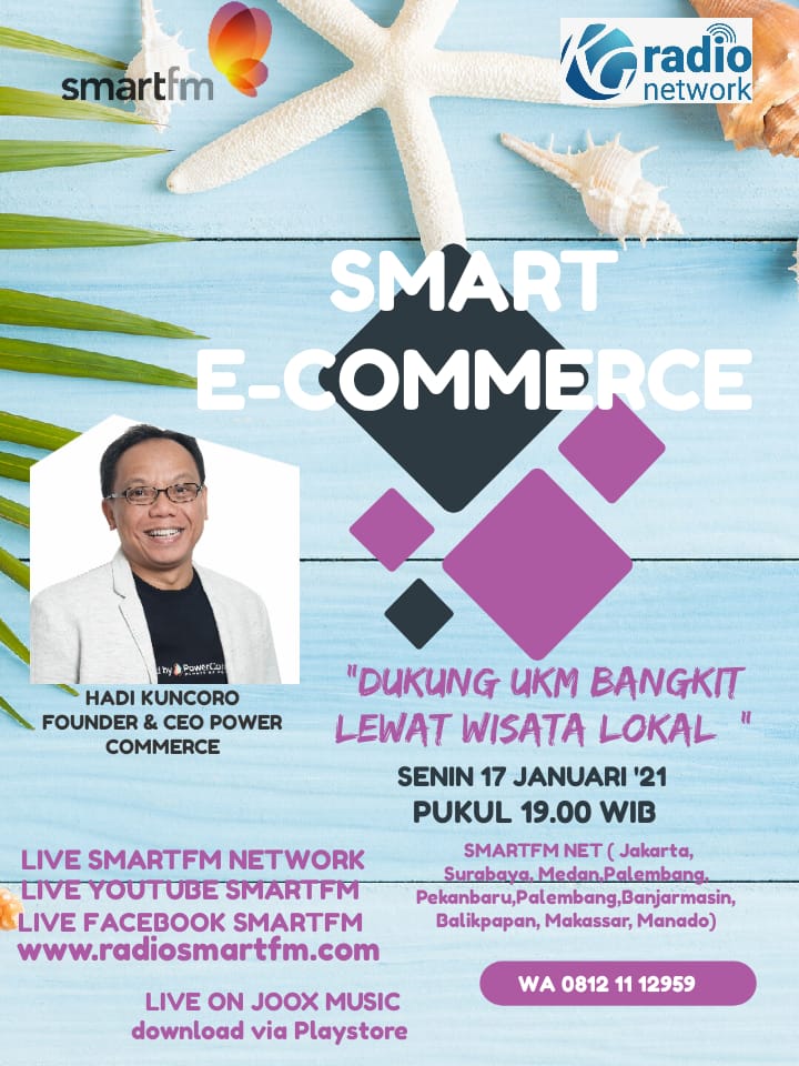 RadioSmartFM's tweet image. Smart Ecommerce, malam ini.

📅 Senin 17 Januari 2022
🕑 19.00-20.00 WIB
📻95.9fm
▶️ YouTube Radio Smartfm
Aplikasi Joox/ smart jakarta
📲 WA interaksi 0812 11 12 959

#smartecommerce
#UMKMlokal
#Wisata
#ecommerce
#edagang
#RadioSmartFm
#KGRadioNetWork
#SmartfmNetwork