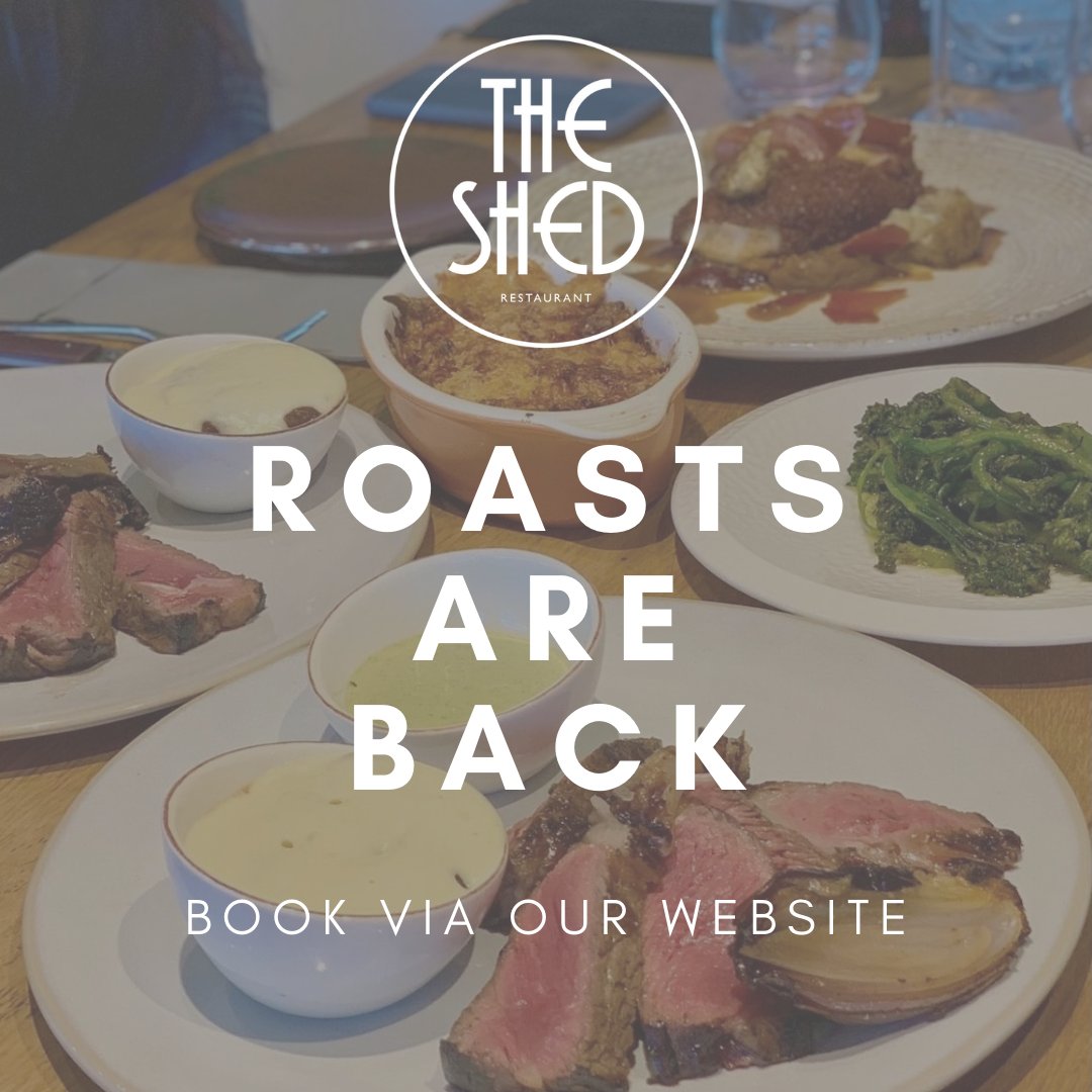 Our delicious Sunday roasts are back for 2022!🎉
 
We’ll be serving up our traditional roasts, full of flavour and the finest ingredients, from 13th Feb.
 
Sit back and let us do the hard work. 
 
Limited availability theshedbarry.co.uk #sundayroasts #barryisland #theshed