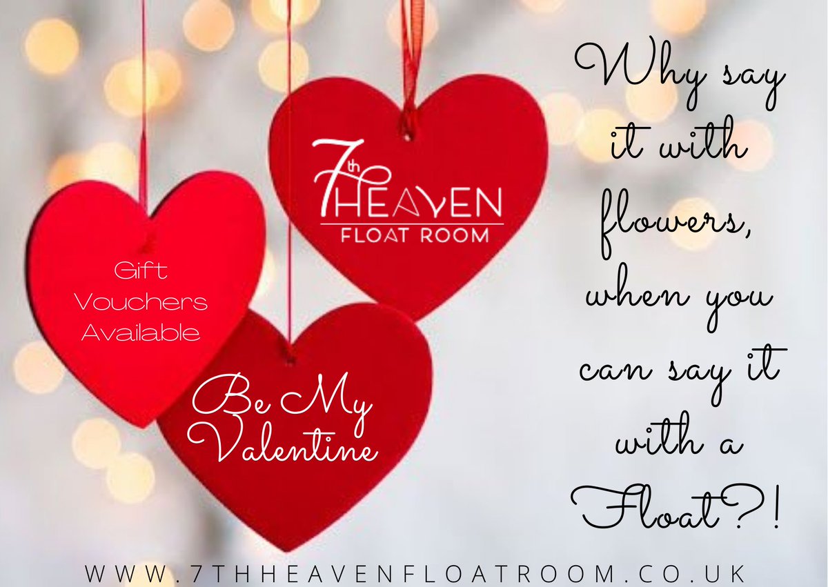 With less than a month to go until St. Valentines Day, why not treat the one you love to a luxury float session this year?! ❣️ #7thheavenfloatroom  #luxury #floatationtherapy #fleethampshire #giftvouchers #whysayitwithflowers #doublefloatroom #couplesfloat