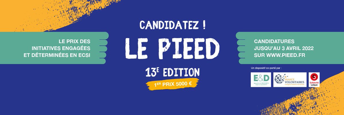 SolidLaique's tweet photo. C'est parti pour le #PIEED avec @EngageesD et @FVolontaires !
👉Vous êtes une association de jeunes ?
👉Votre initiative vise à informer et mobiliser le public en France autour des enjeux de la solidarité internationale ?
⏱️Candidatez jusqu'au 3 avril
▶️https://t.co/H0YJrVb8HU https://t.co/e9yvZi1CVa
