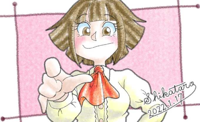 「それは、分からないだろう😏」
みたいな感じ😆

そして、すぐ解決され負け惜しみを言ってるパターン🥴

#イラスト #オリジナル #CintiqPro13 #CLIPSTUDIOPAINT 