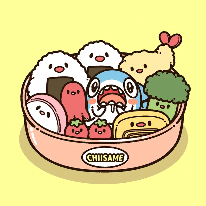 お弁当のぬいぐるみに囲まれて幸せな ちいさめ
#ちいさめ 