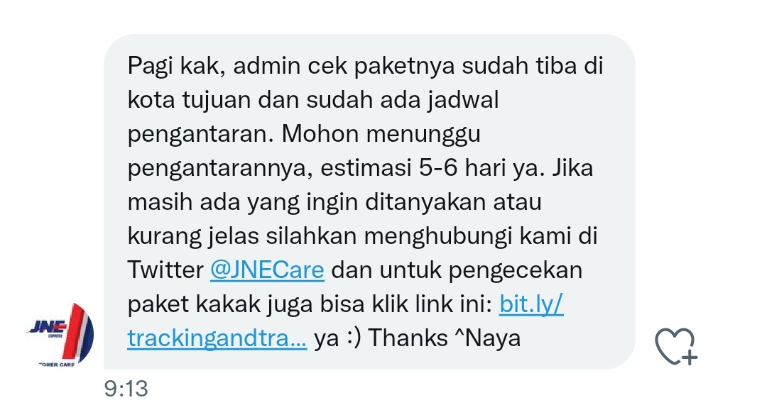 qumilla's tweet photo. Untung aku sabar orangnya -_- @JNECare https://t.co/rOpfTOqQdN
