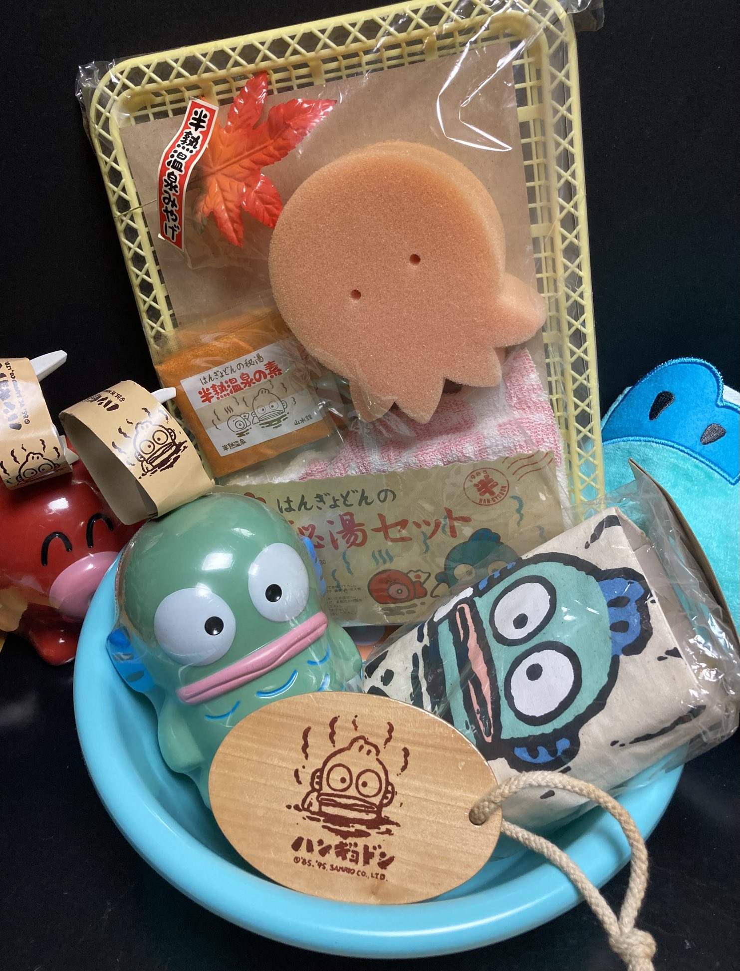 ハンギョドン SANRIO 1985年製 のれん さゆり 昭和 レトロサンリオ