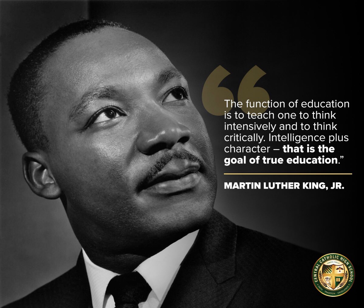 ACCHSVikings's tweet image. “The purpose of education is to educate each one of us to think critically and to think intensively. Character plus intelligence – that’s the objective of true education.” - Dr. Martin Luther King Jr. #MLKday #Ihaveadream #FaithTraditionExcellence 💚💛